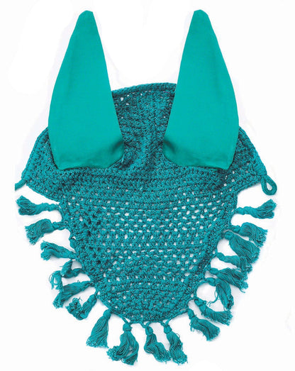 Horse Fare Crochet Ear Net with Tassels