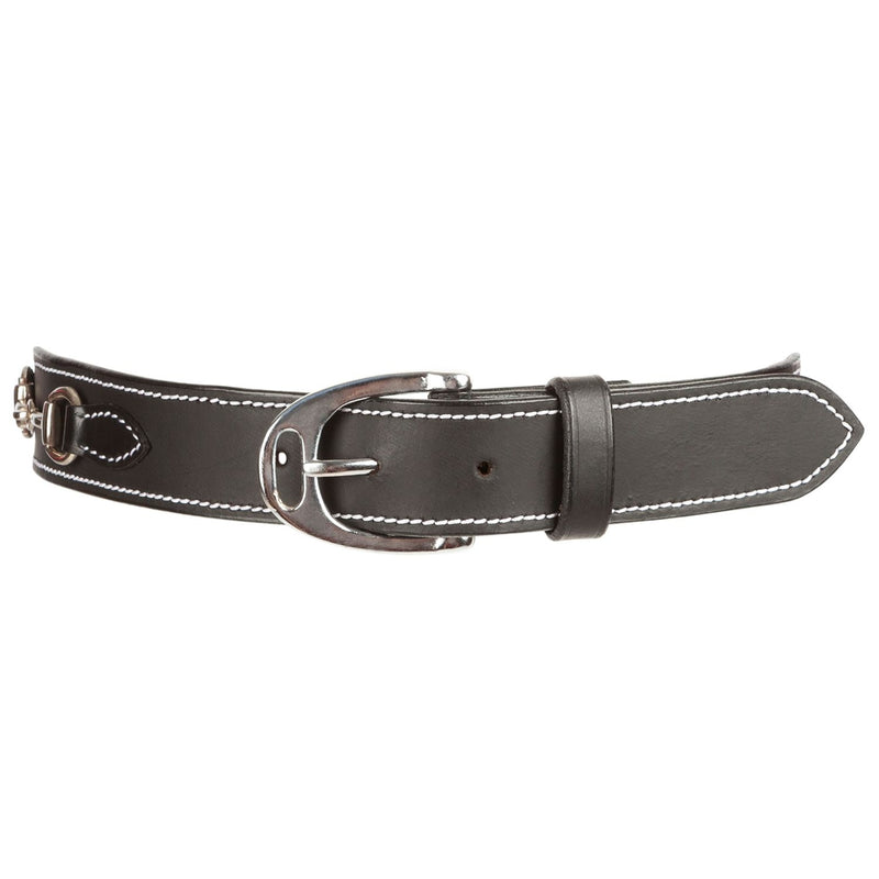 OPEN BOX Daisy Clipper Nappa Leather Snaffle Bit Belt - Kids - 16, Black