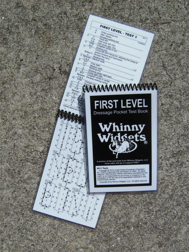 Whinny Widgets 2015 Dressage Test Book - 1st Level