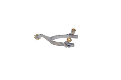 Stock Spurs Stainless Steel Western Roper Br