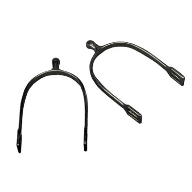 Metalab Round Head Kid Spurs 15mm Bk/Wh