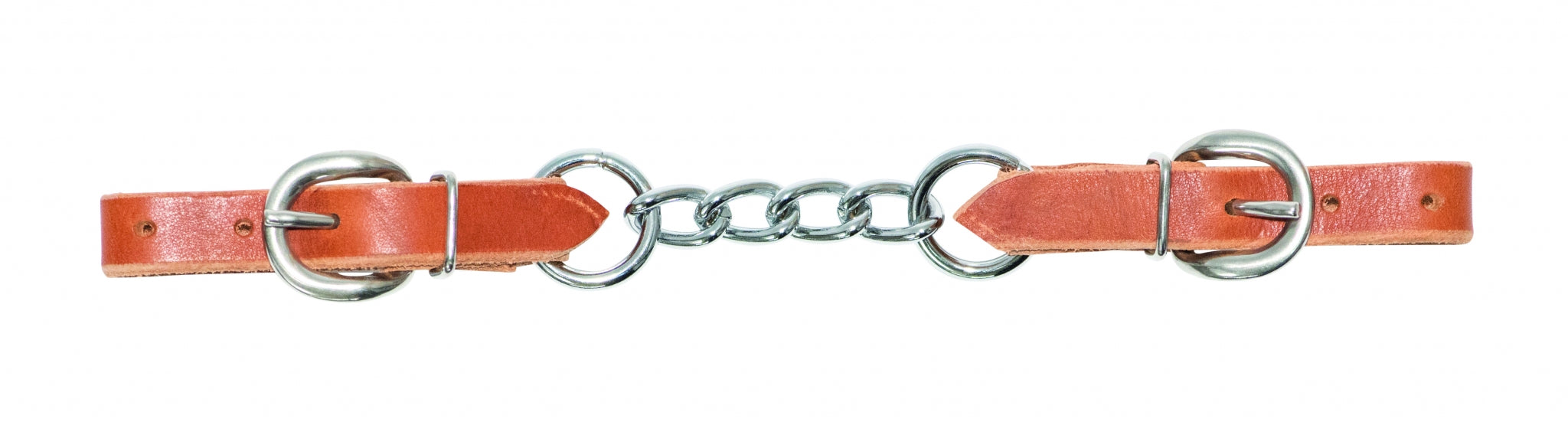 Wildfire Saddlery Harness Leather Chain Curb Strap