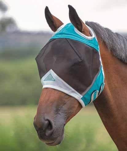 Shires FlyGuard Pro Fine Mesh Fly Mask with Ear Holes