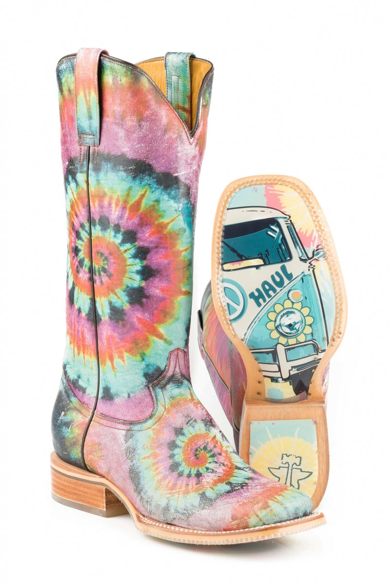 Tin Haul Ladies Groovy Square Toe Boots