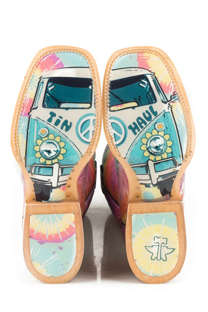 Tin Haul Ladies Groovy Square Toe Boots