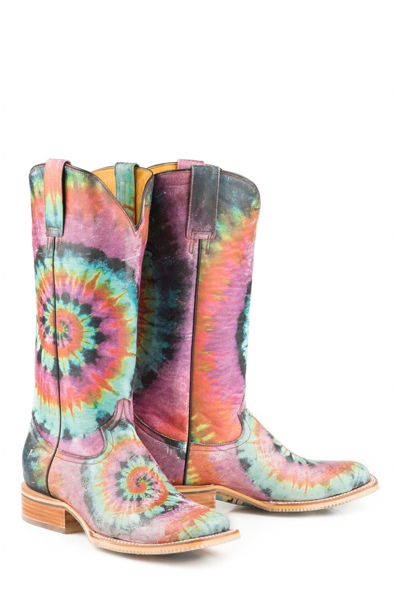 Tin Haul Ladies Groovy Square Toe Boots