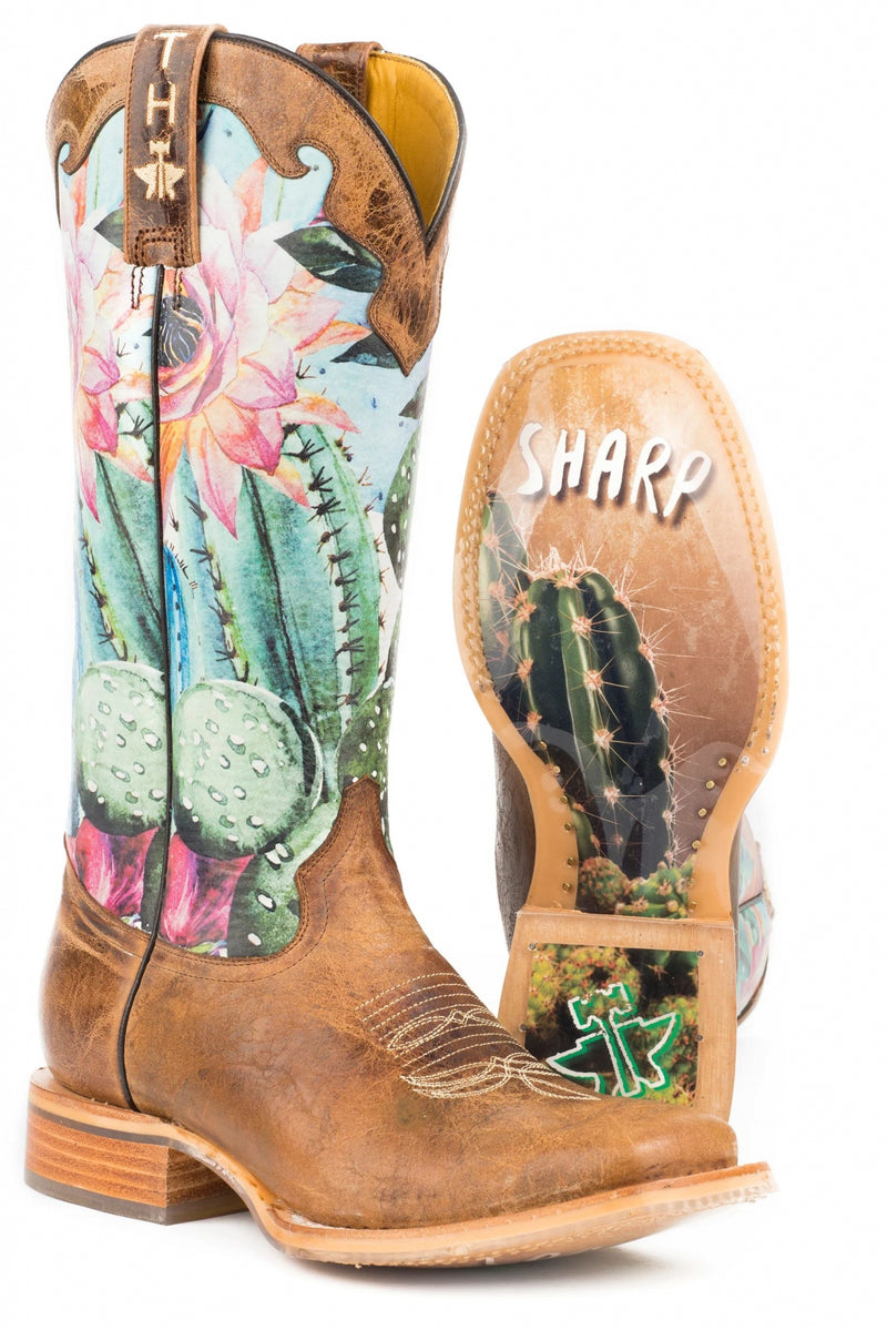 Tin Haul Ladies Cactilicious Square Toe Boots