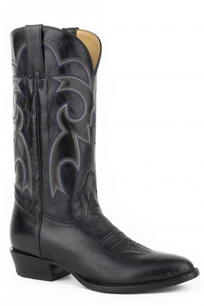 Roper Mens Parker Round Toe Boots 10 D Marbled Bla