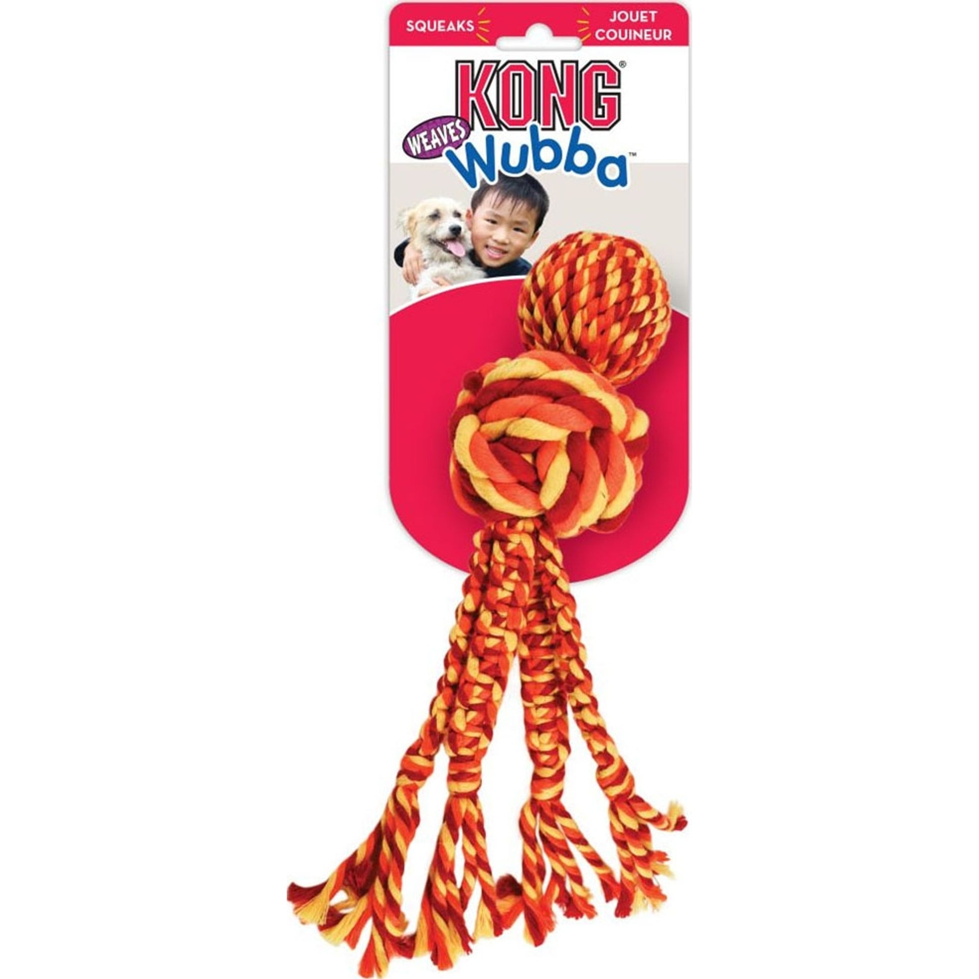 KONG Wubba Weaves with Rope