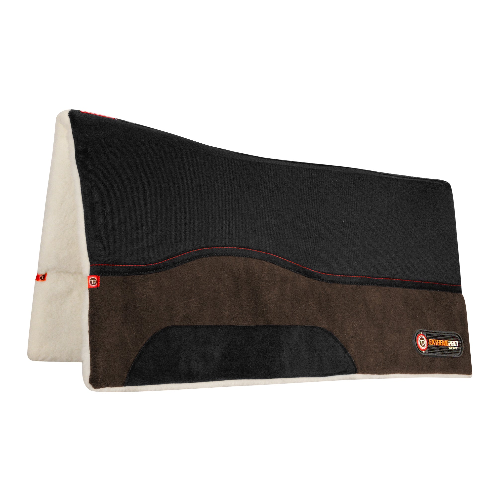 T3 MicroSuede Western Pad with T3 Extreme Pro-Impact Protection Inserts