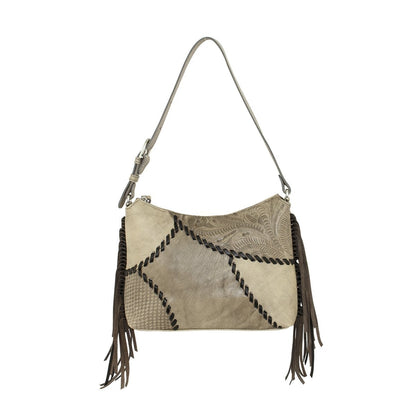American West Gypsy Patch Zip Top Shoulder Bag