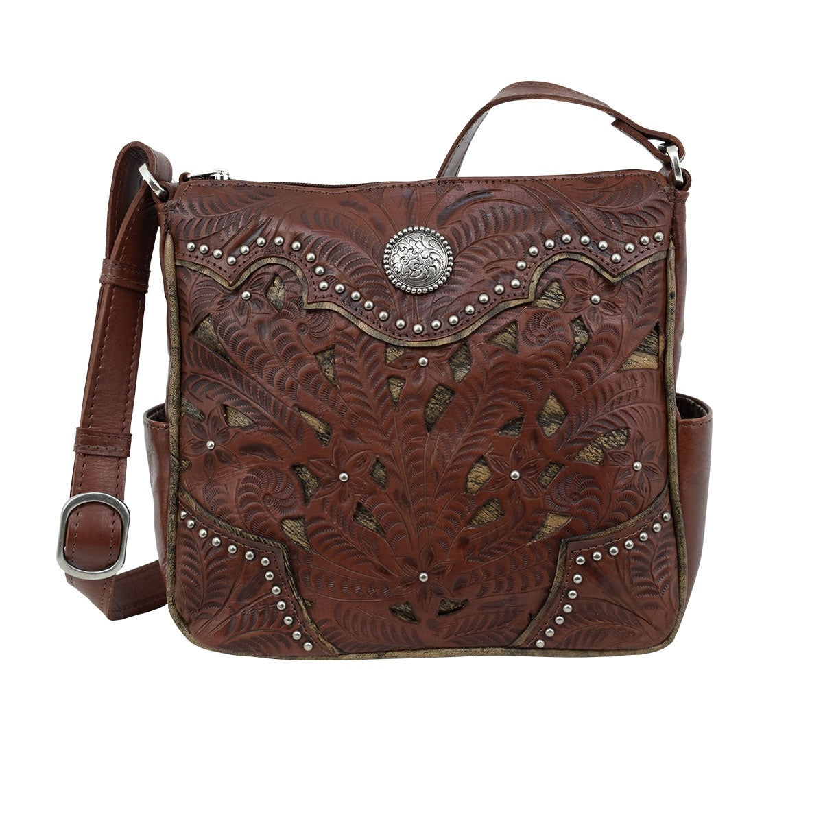 American West Inlay Eagle Messenger Bag