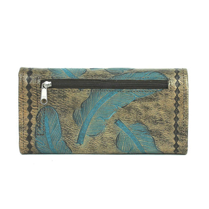American West Ladies Sacred Bird Tri-Fold Wallet