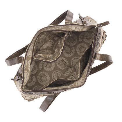 American West Texas Rose Zip Top Tote