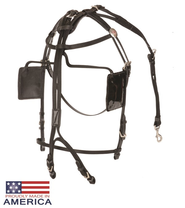 Featherweight Beta/Nylon Blind Bridle Black