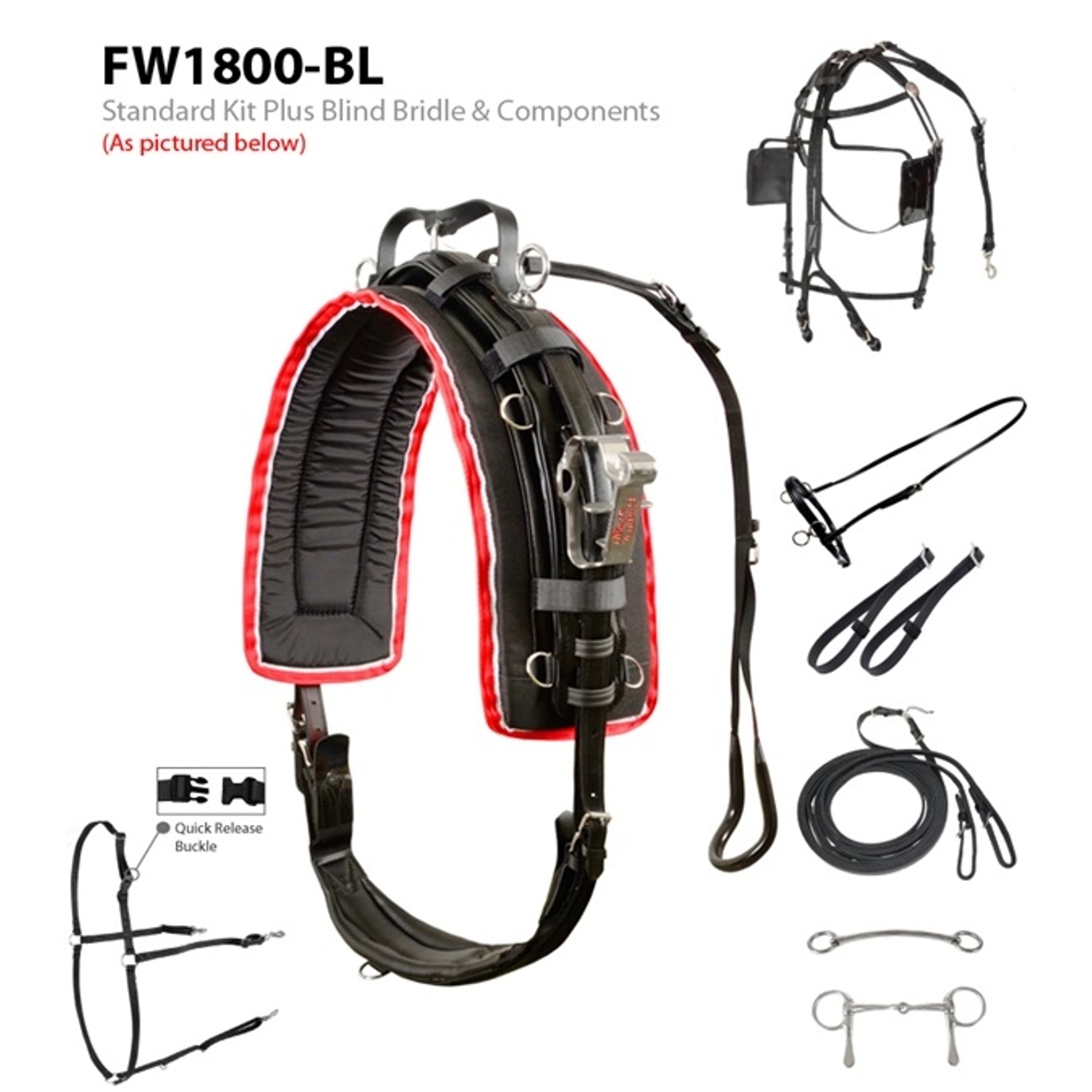 Feather-Weight Synthetic Standard Race Harness