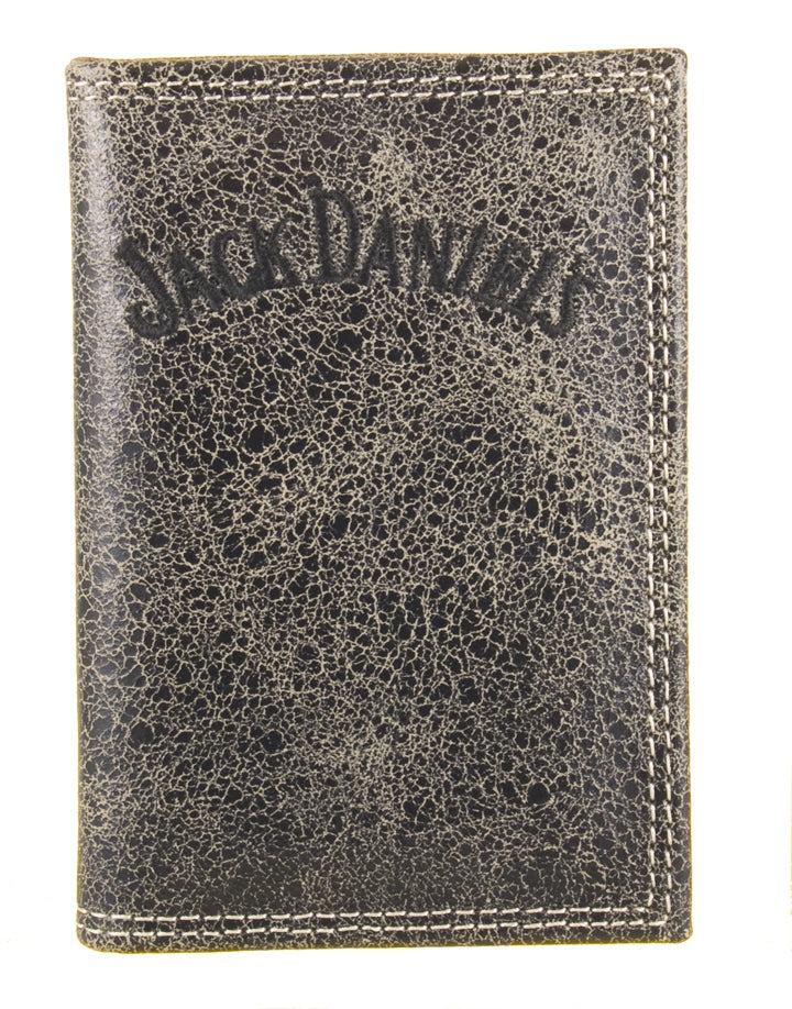 Jack Daniel's Mens Charcoal Collection Front Pocket Wallet