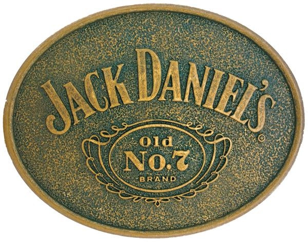 Jack Daniel's Oval Brass Buckle