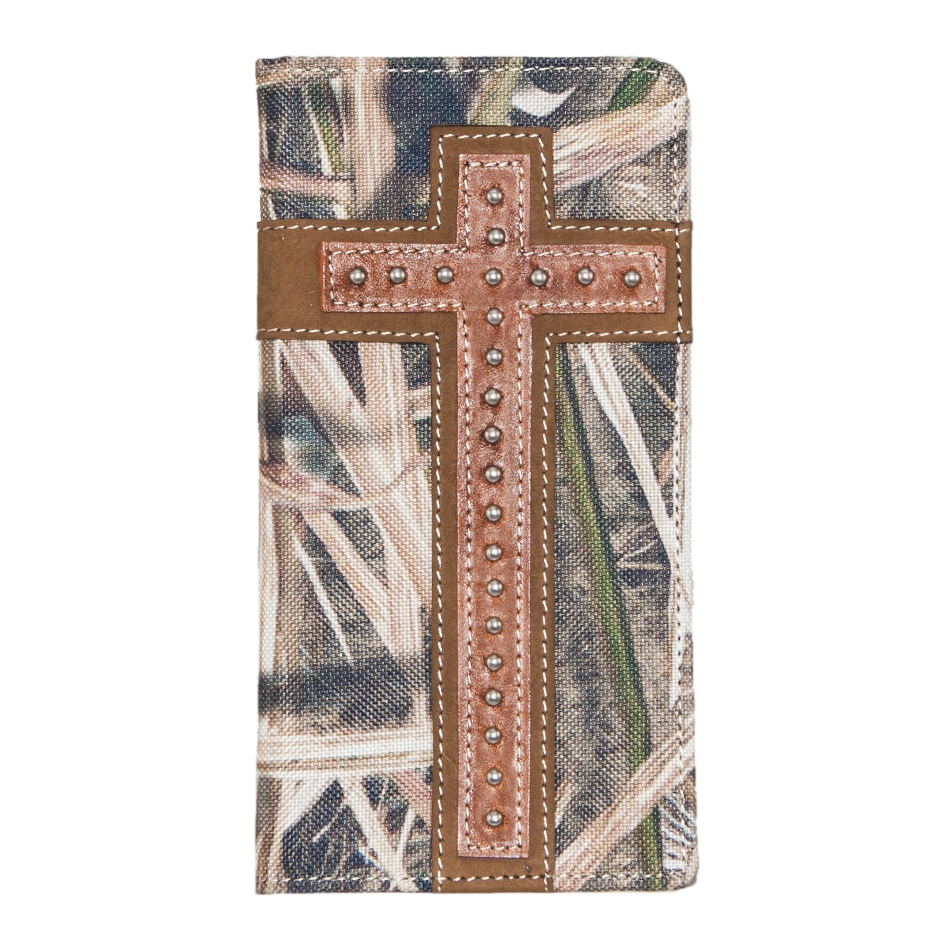 Mossy Oak Studded Cross Rodeo Wallet