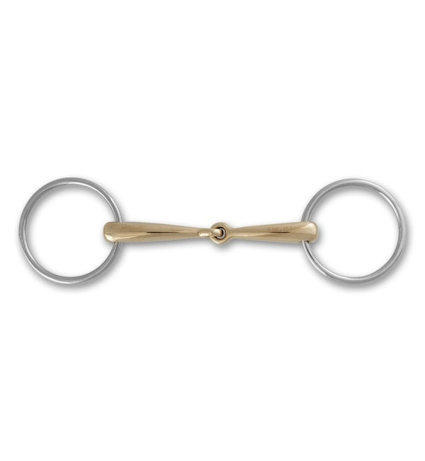 Stubben STEELtec Loose Ring Snaffle Bit