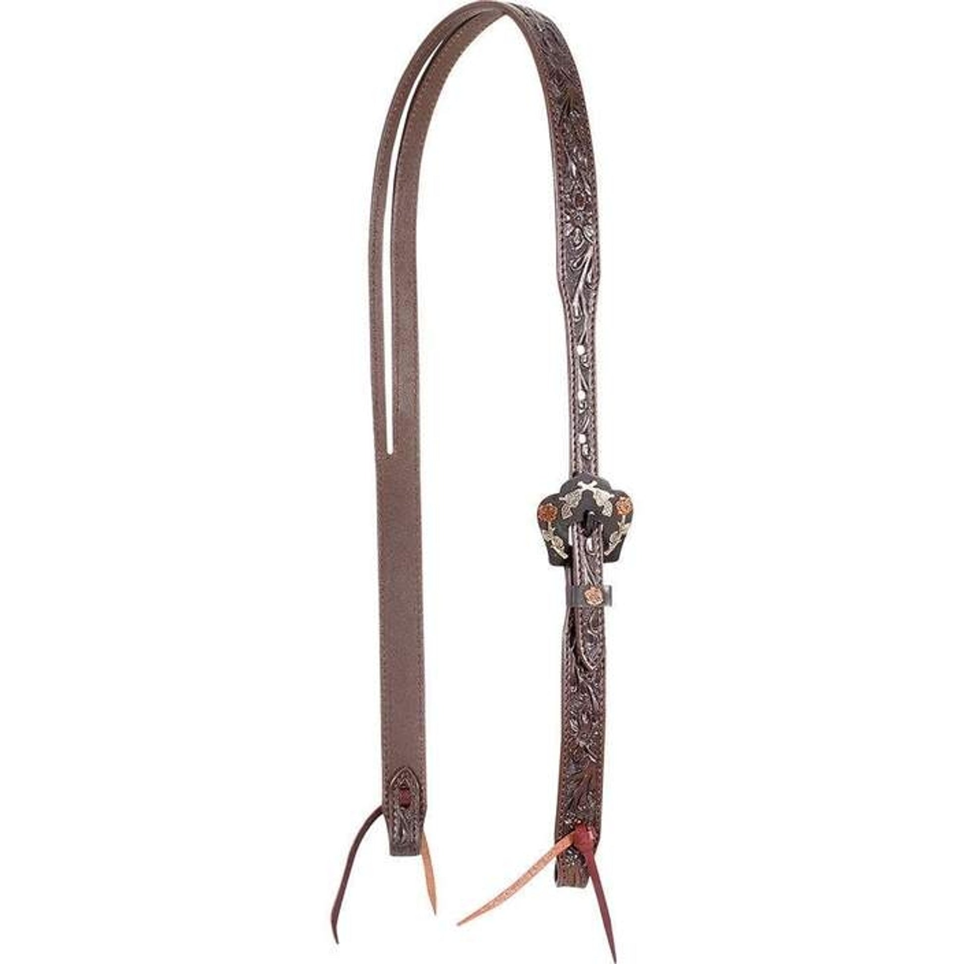 Cashel Guns & Roses Slip Ear Tooled Headstall