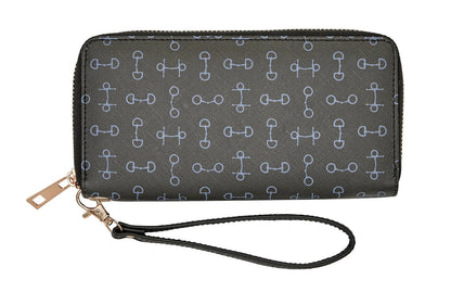 Lila Snaffle Bit Clutch Wallet