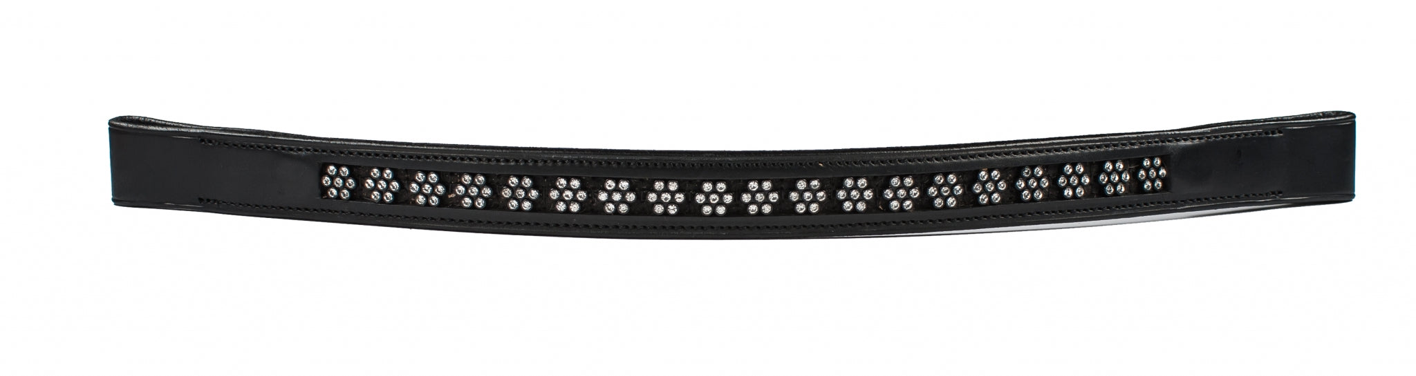 HK Americana Flower Crystal Browband- 1 Inch Wide