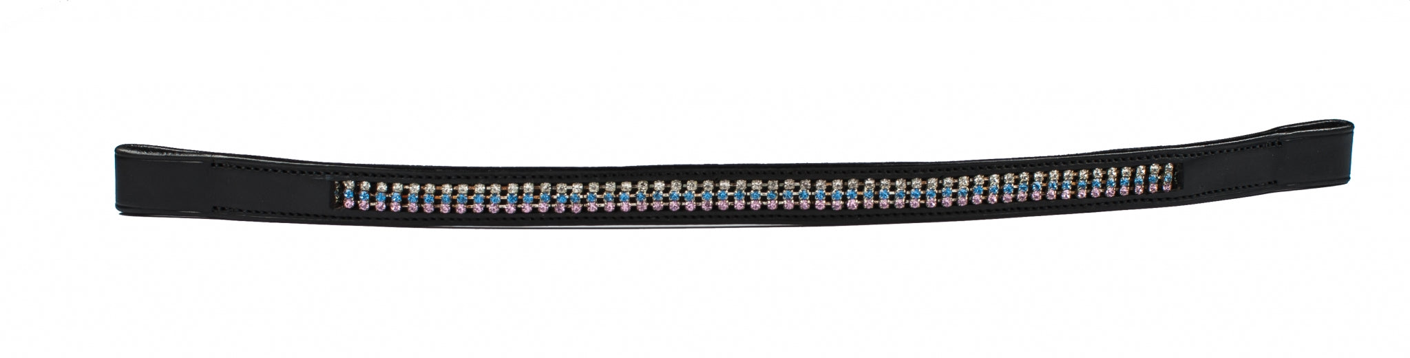 HK Americana Triple Row Crystal Browband- 3/4 Inch Wide