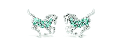Kelley Kids Galloping Horse Earrings