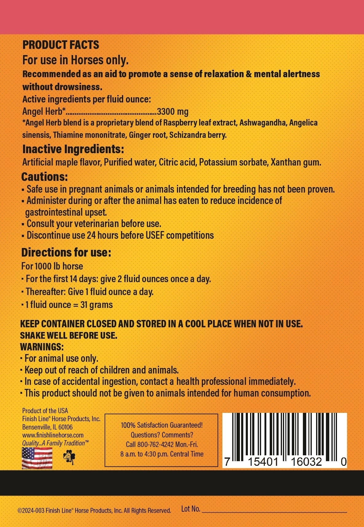 Finish Line Easy Rider Liquid Supplement