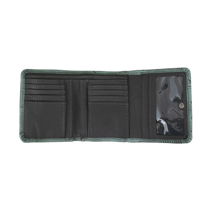 American West Ladies Hair-On Small Tri-Fold Wallet