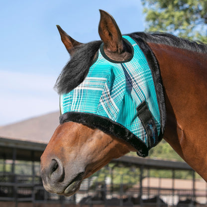 Kensington Draft UV Fleece Trim Fly Mask - Dual Ear & Forelock
