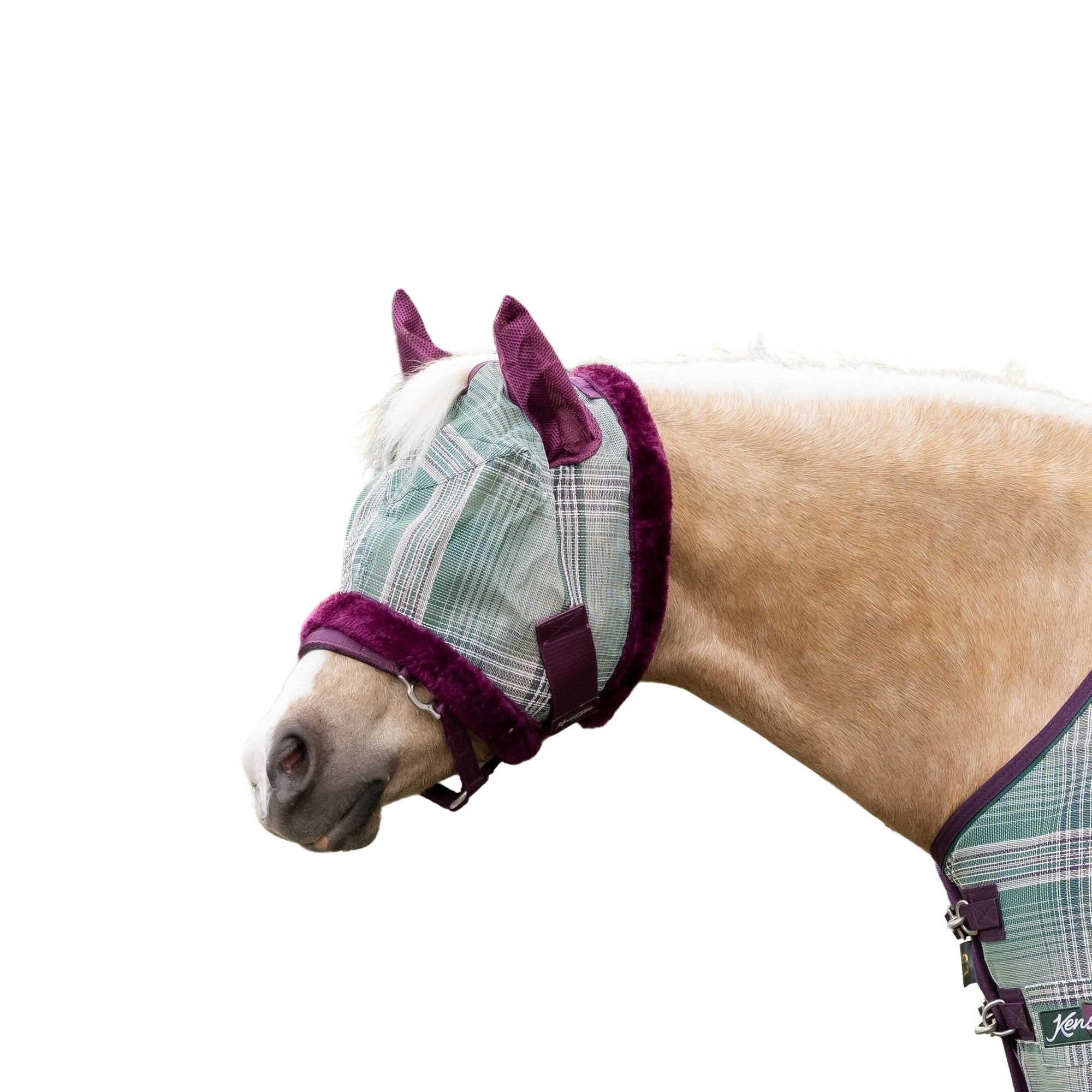 Kensington Pony Signature Fly Mask with Plush Fleece