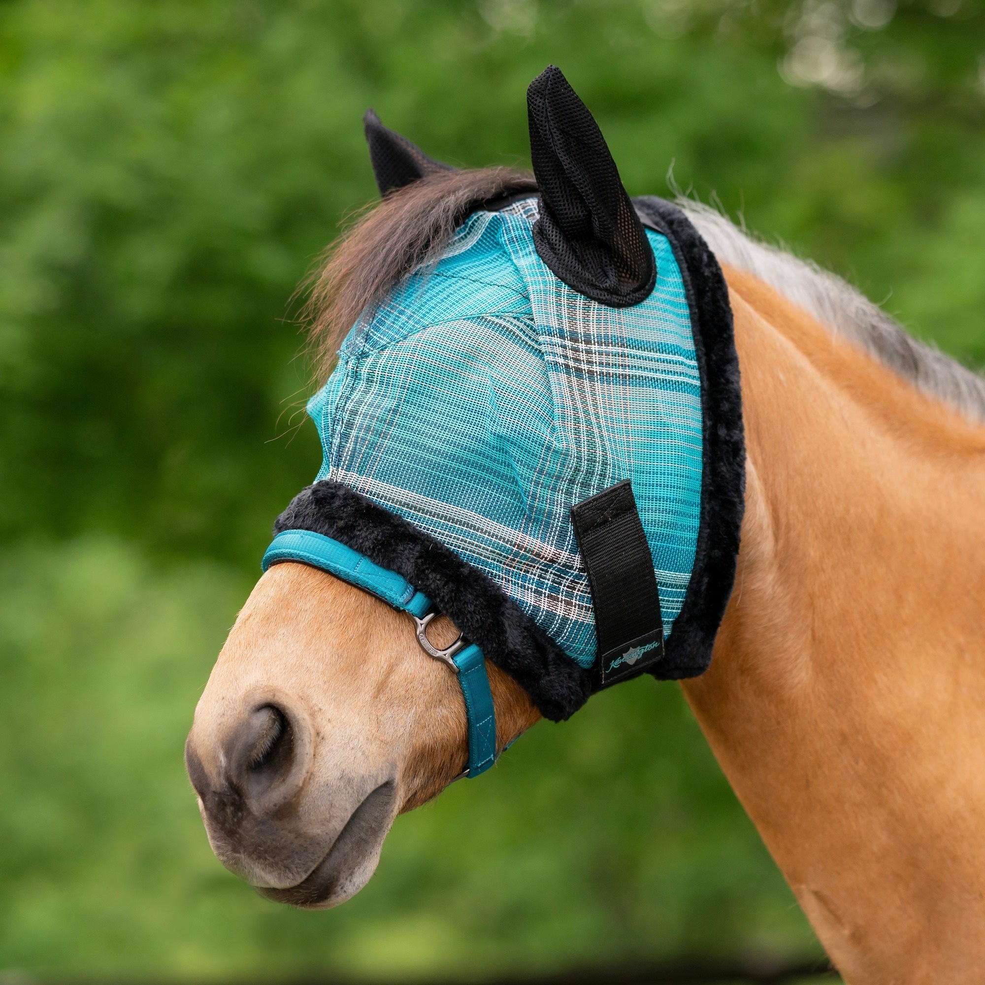 Kensington Pony Signature Fly Mask with Plush Fleece