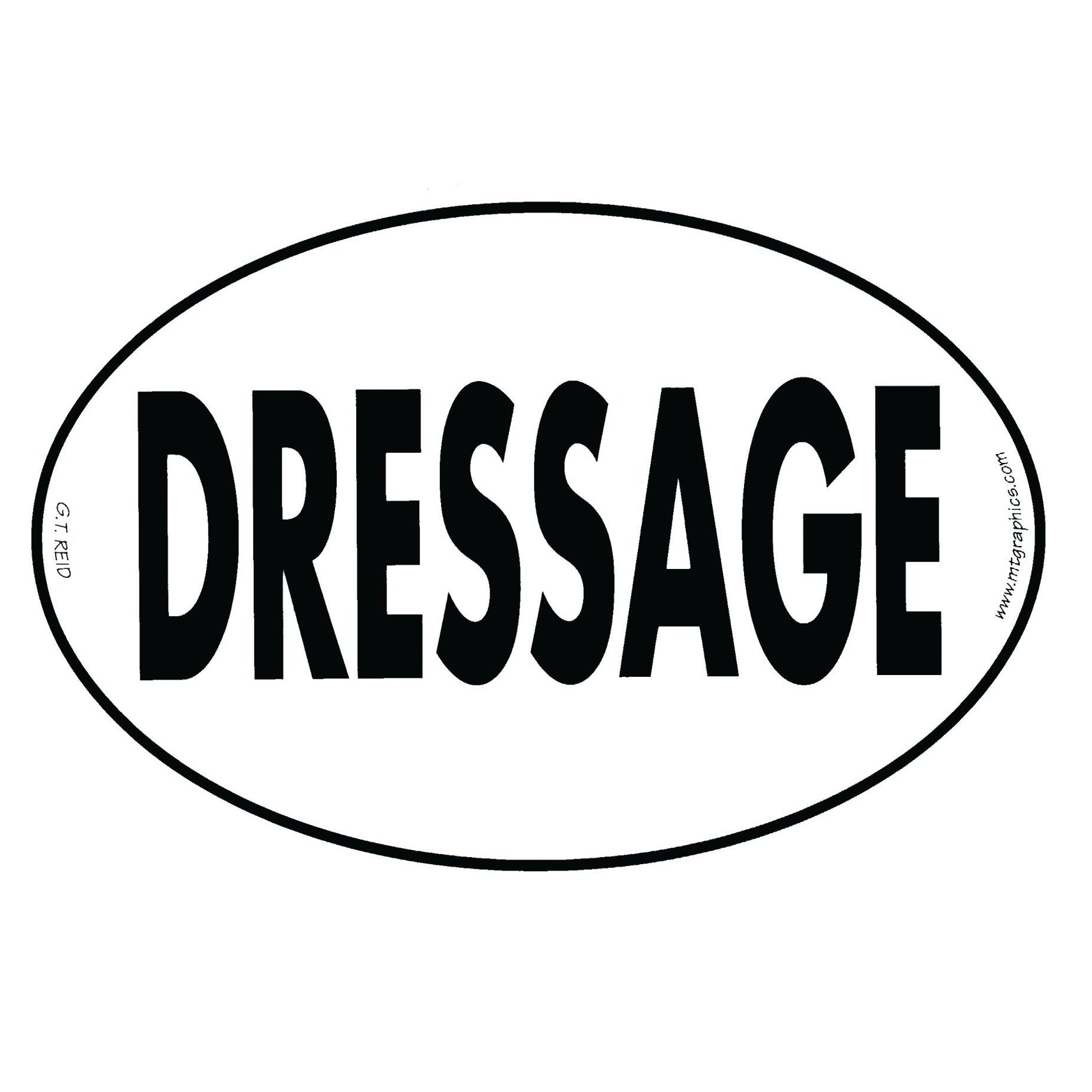 Euro Dressage Vinyl Stickers - Set Of 3
