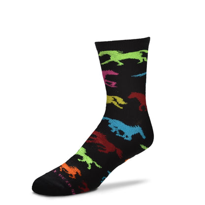 Peace Love Horses Sock Medley - Set Of 4