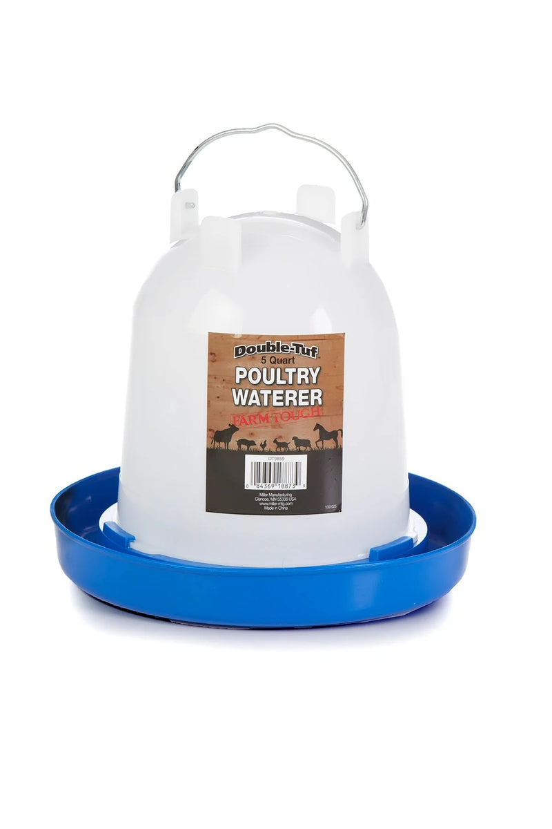 Double-Tuf Hanging Plastic Poultry Waterer