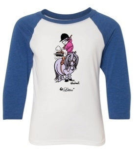 Thelwell Kids 100% Cotton Tee Shirt Small Sweep/Bl