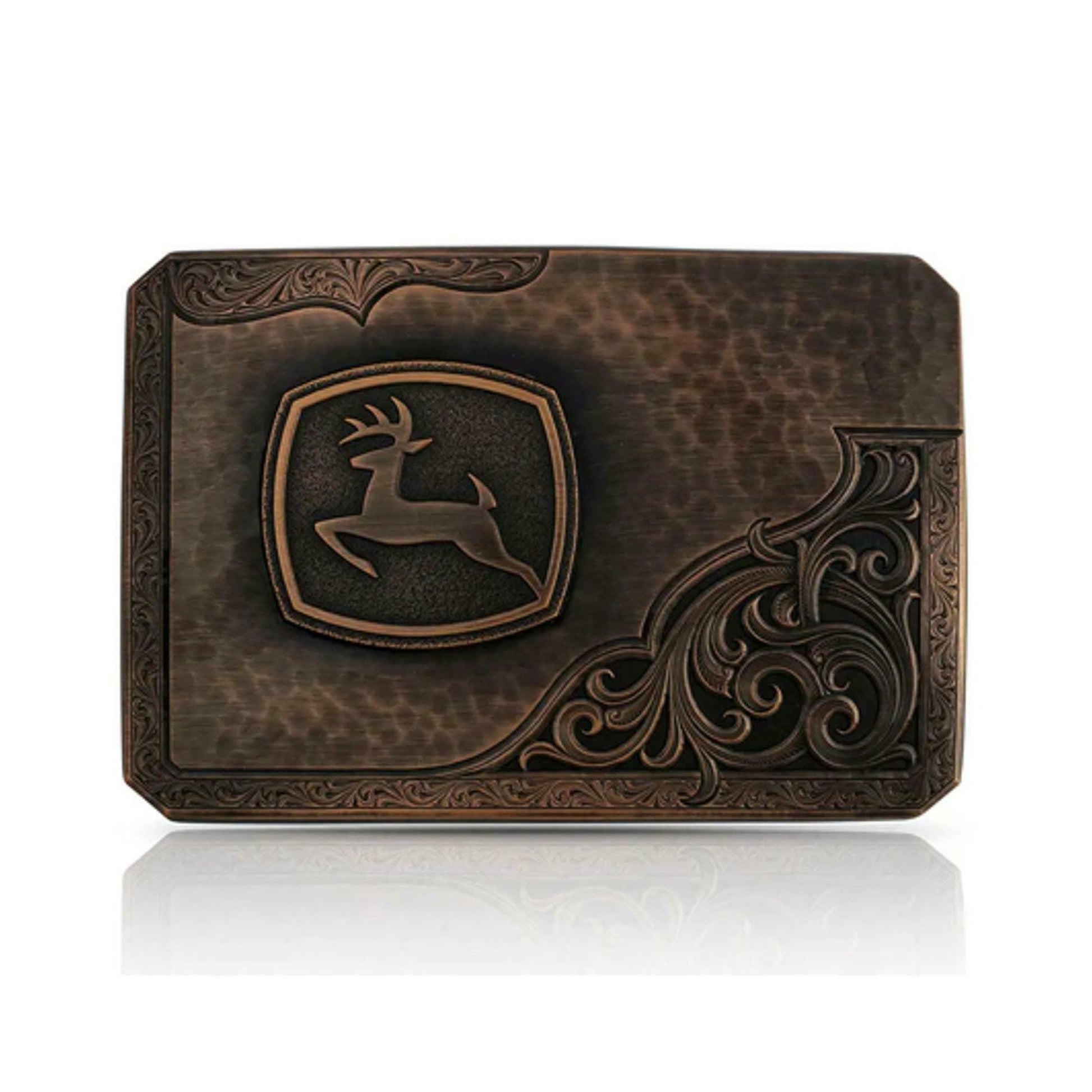 Montana Silversmiths John Deere Leaping Buck Belt Buckle