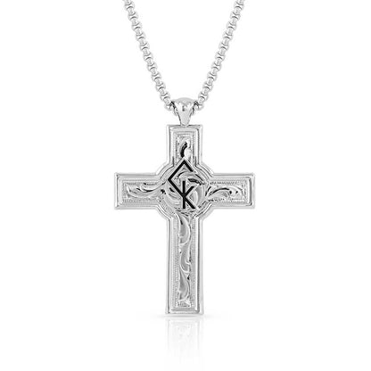 Montana Silversmiths Combat Zone Chris Kyle Cross Necklace