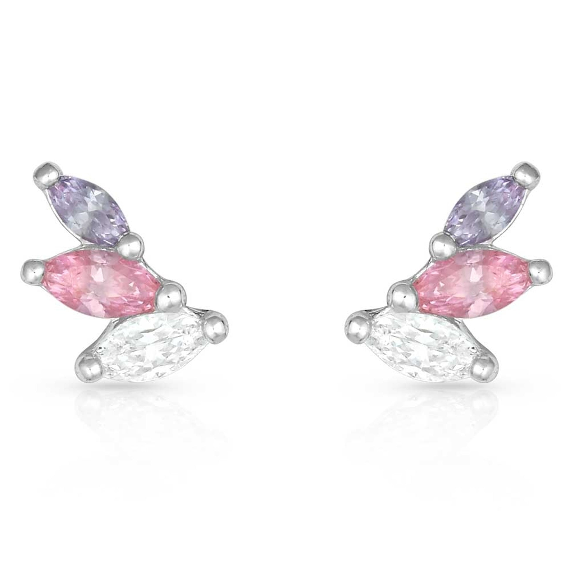 Montana Silversmiths Flared Cluster Wing Earrings