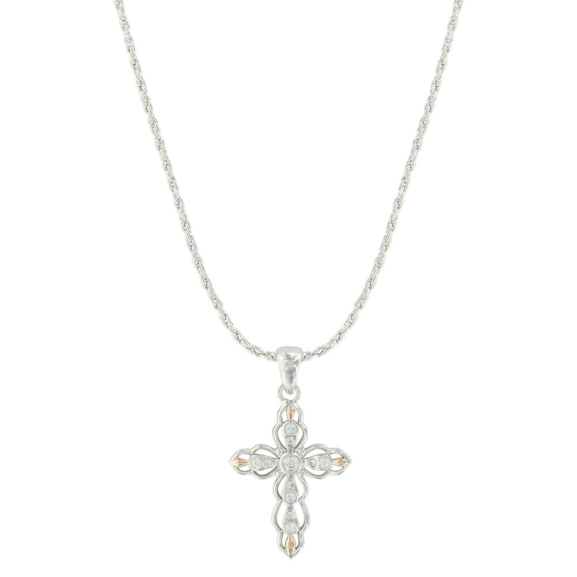 Montana Silversmiths Against the Light Cross Necklace