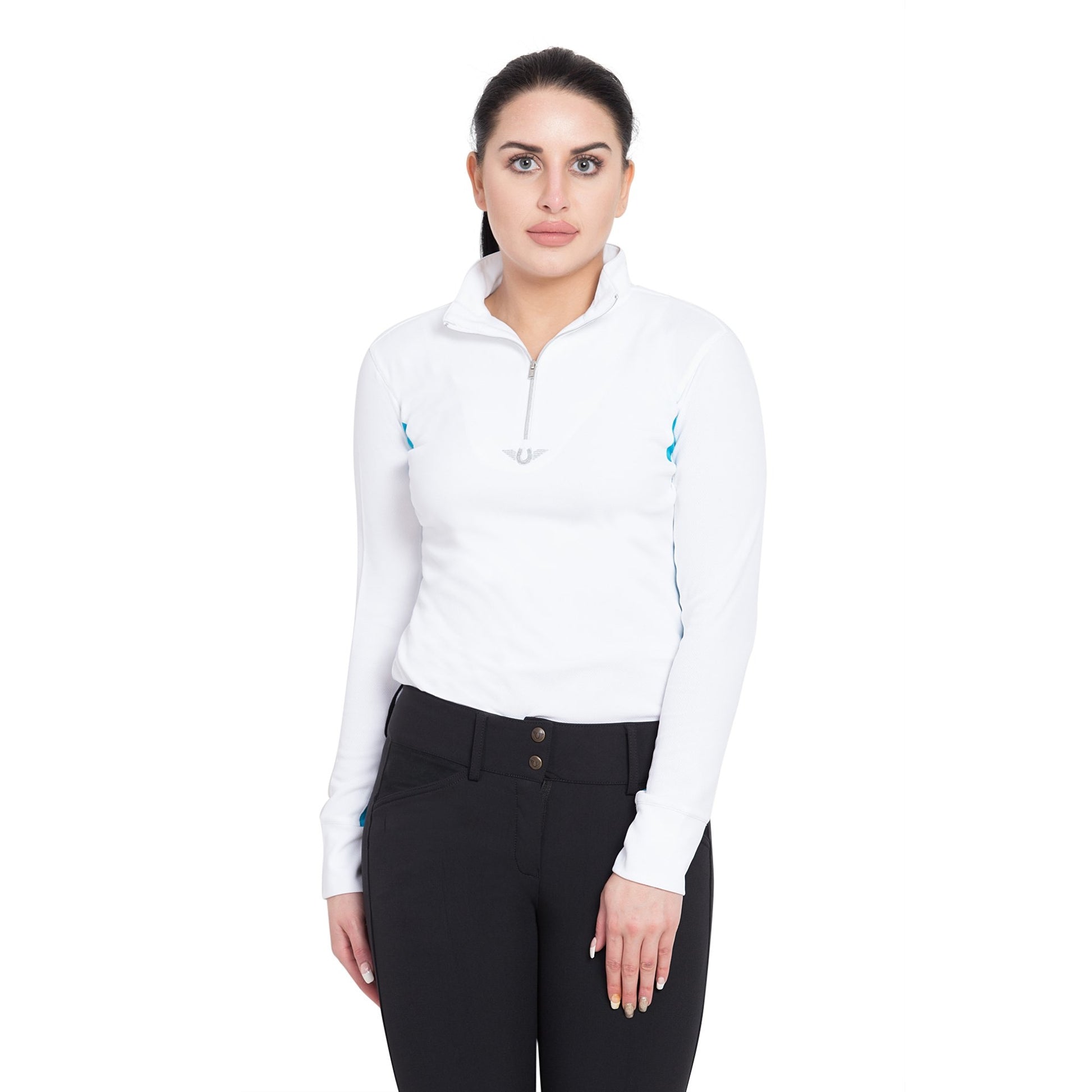 TuffRider Ladies Ventilated Technical Long Sleeve Sport Shirt