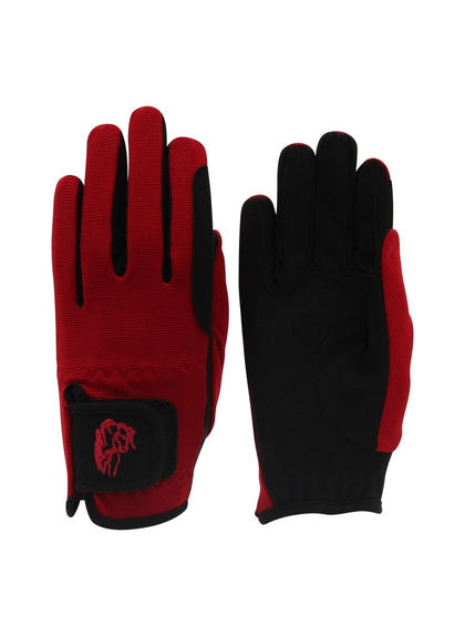 TuffRider Kids Performance Riding Gloves XL Gray