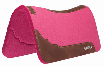 Weaver Synergy Contoured Steam Pressed 100% Merino Wool Felt Performance Saddle Pad