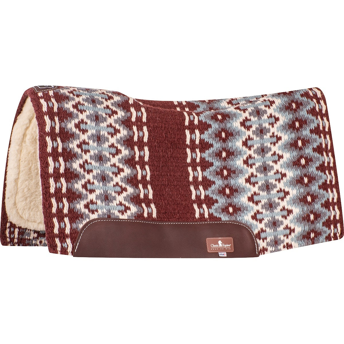 Classic Equine Sensorflex Wool Contoured Top Saddle Pad