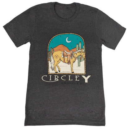 Circle Y Hitching Post Tee Shirt X-Large Gray