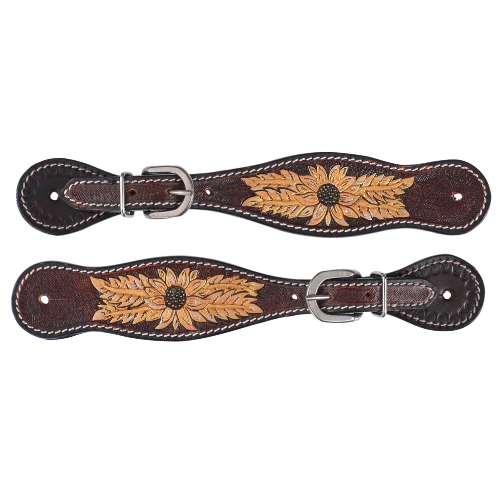 Circle Y Golden Sunflower Spur Straps