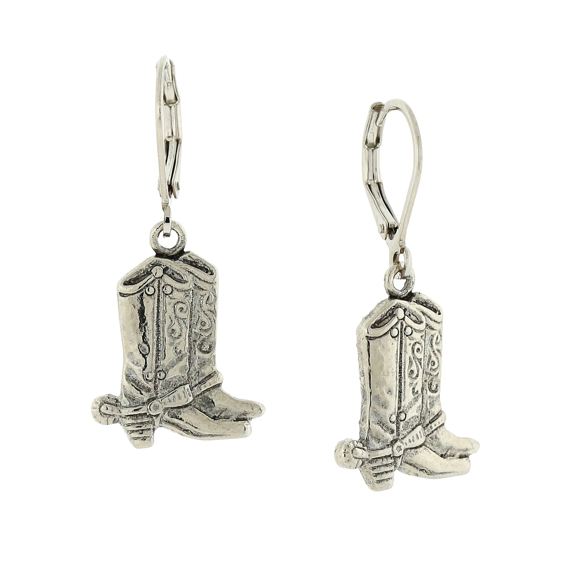 1928 Jewelry Western Boots Drop Earrings