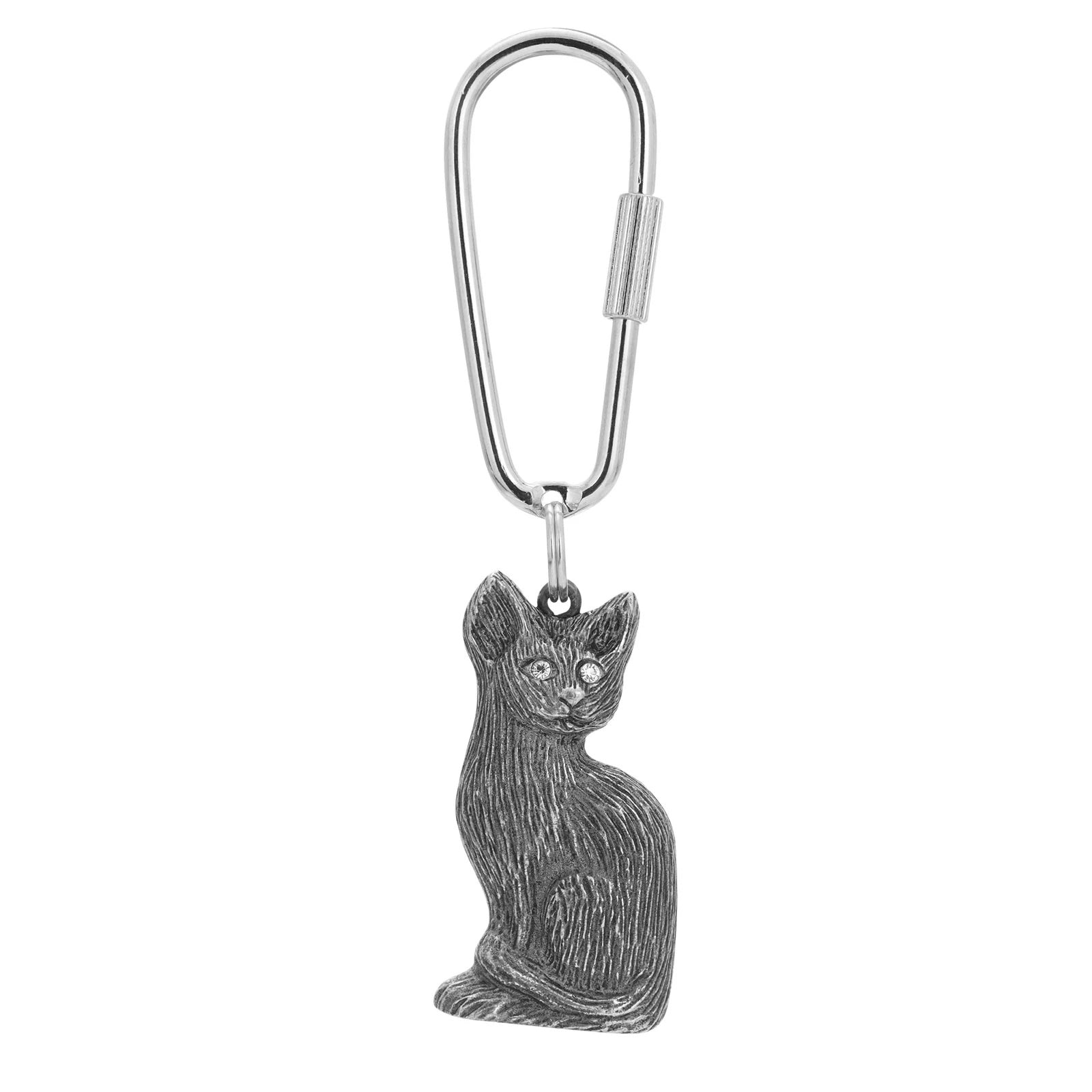 1928 Jewelry Crystal Cat Key Ring